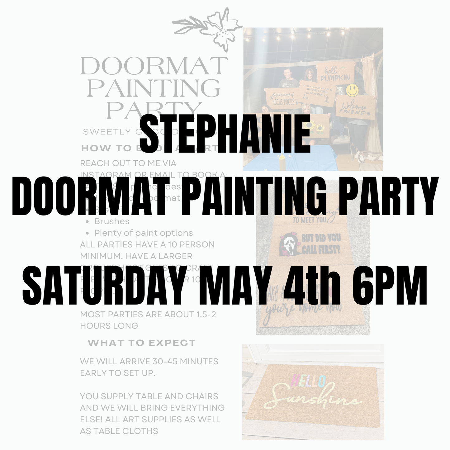 Stephanie | Doormat Painting Party