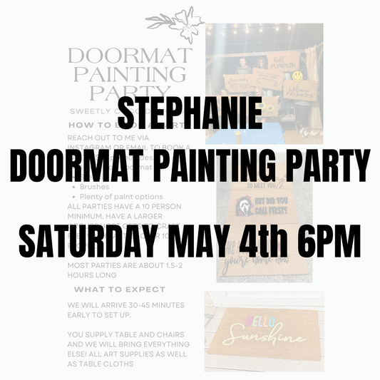 Stephanie | Doormat Painting Party