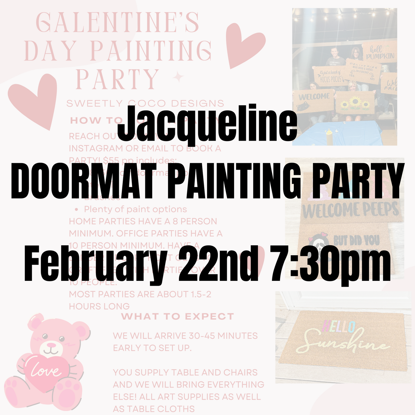 Jacqueline | Doormat Painting Party