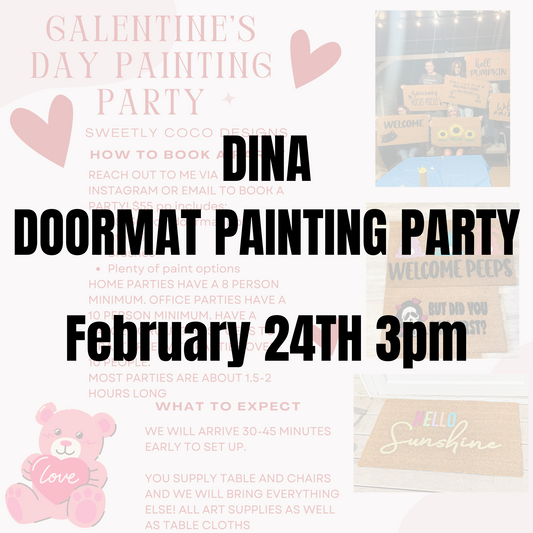 Dina | Doormat Painting Party