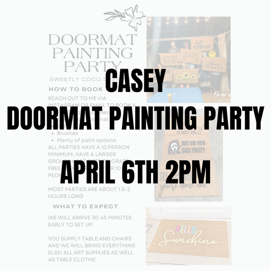 Casey | Doormat Painting Party