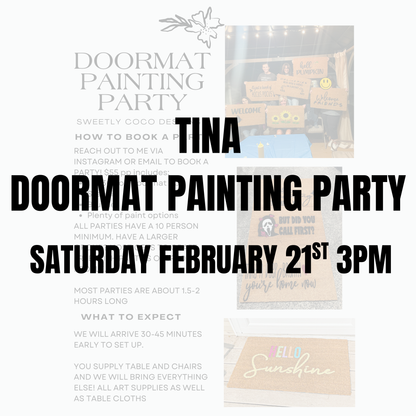 Tina | Doormat Painting