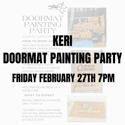 Keri | Doormat Painting