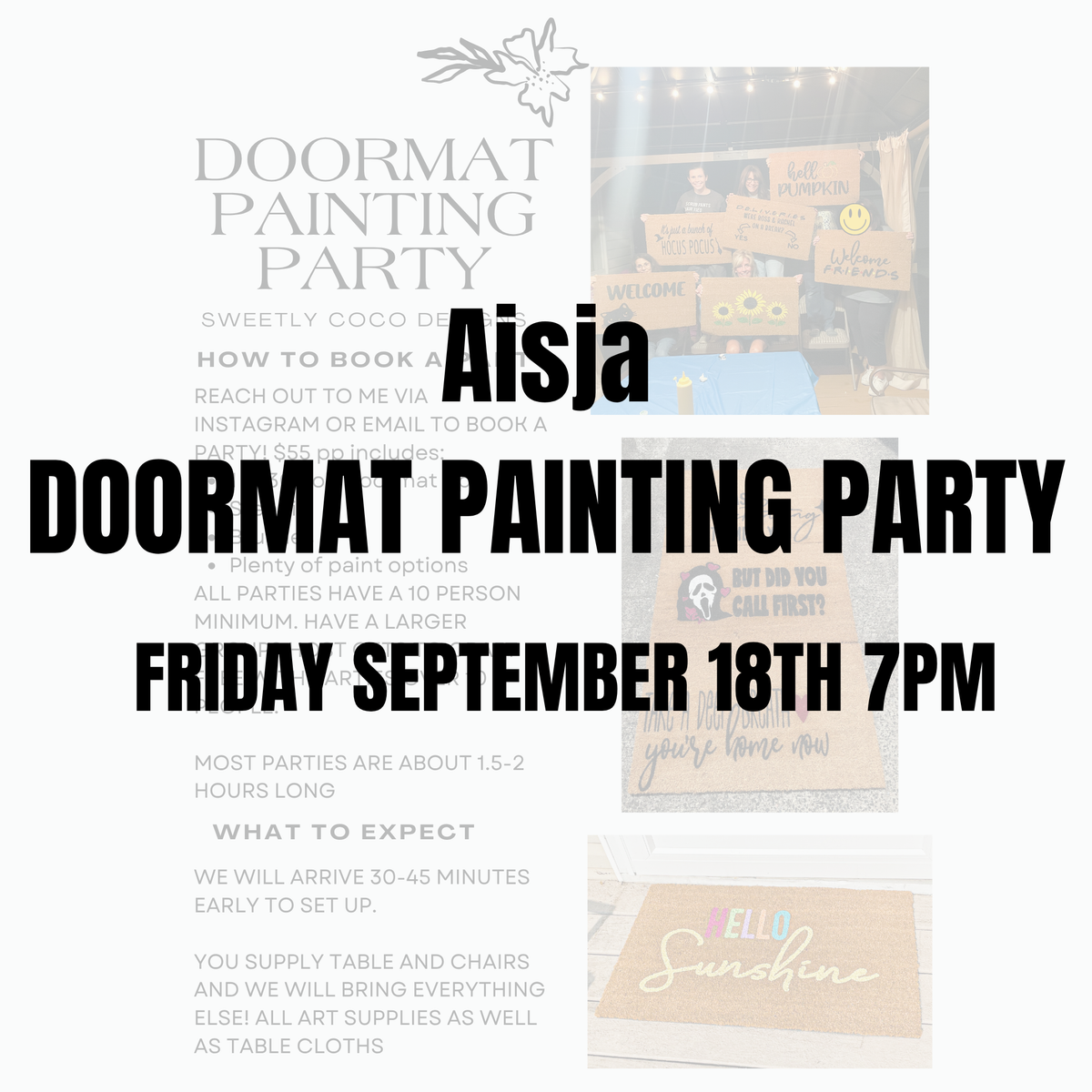 Aisja | Doormat Painting
