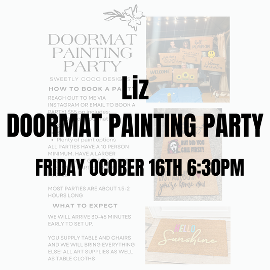 Liz | Doormat Painting