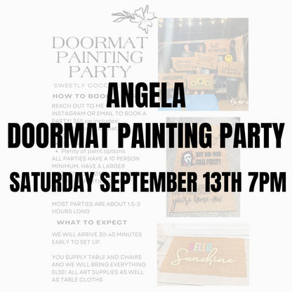 Angela | Doormat Painting Party