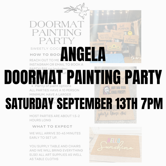 Angela | Doormat Painting Party