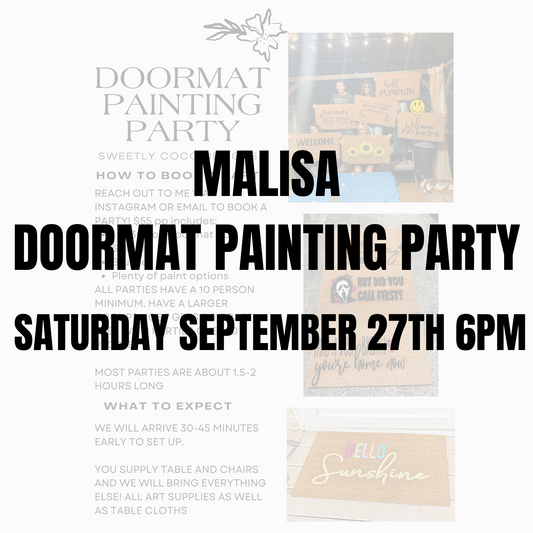 Malisa | Doormat Painting Party