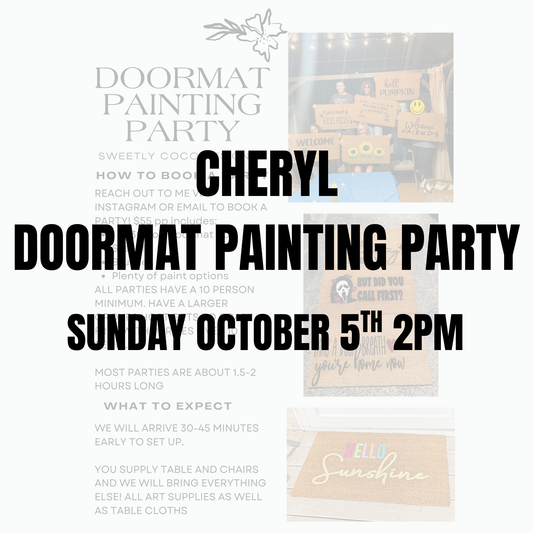 Cheryl | Doormat Painting Party