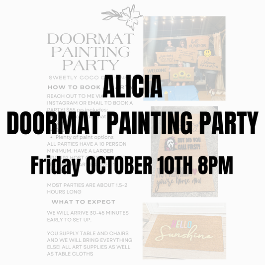 Alicia | Doormat Painting Party