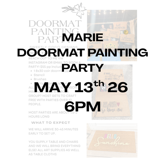 Marie | Doormat Painting