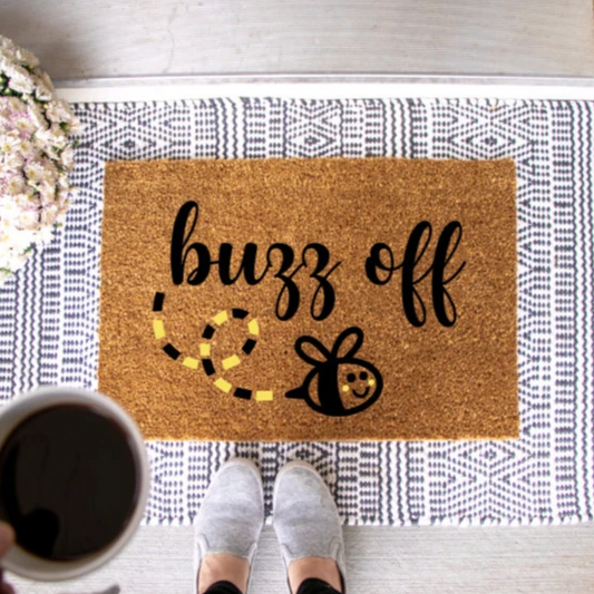 Buzz Off Doormat