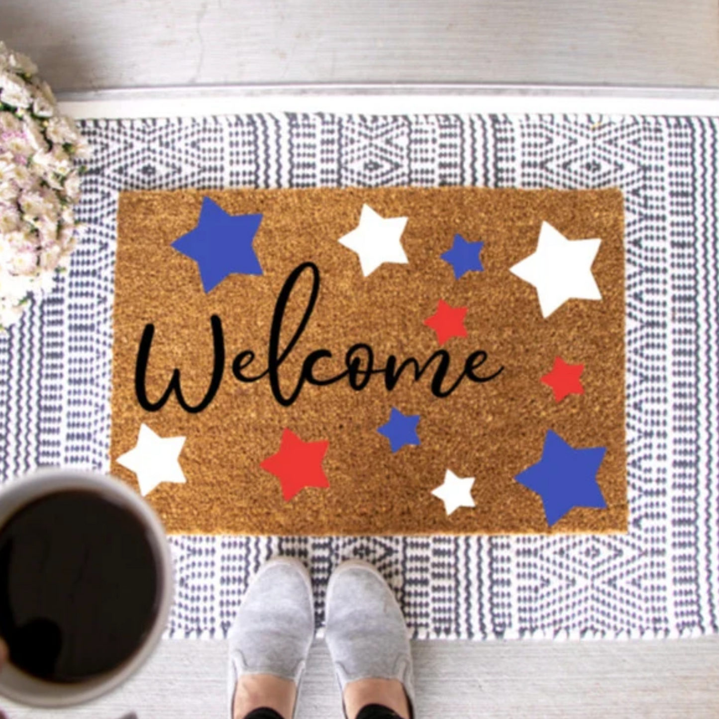 Welcome Stars Doormat