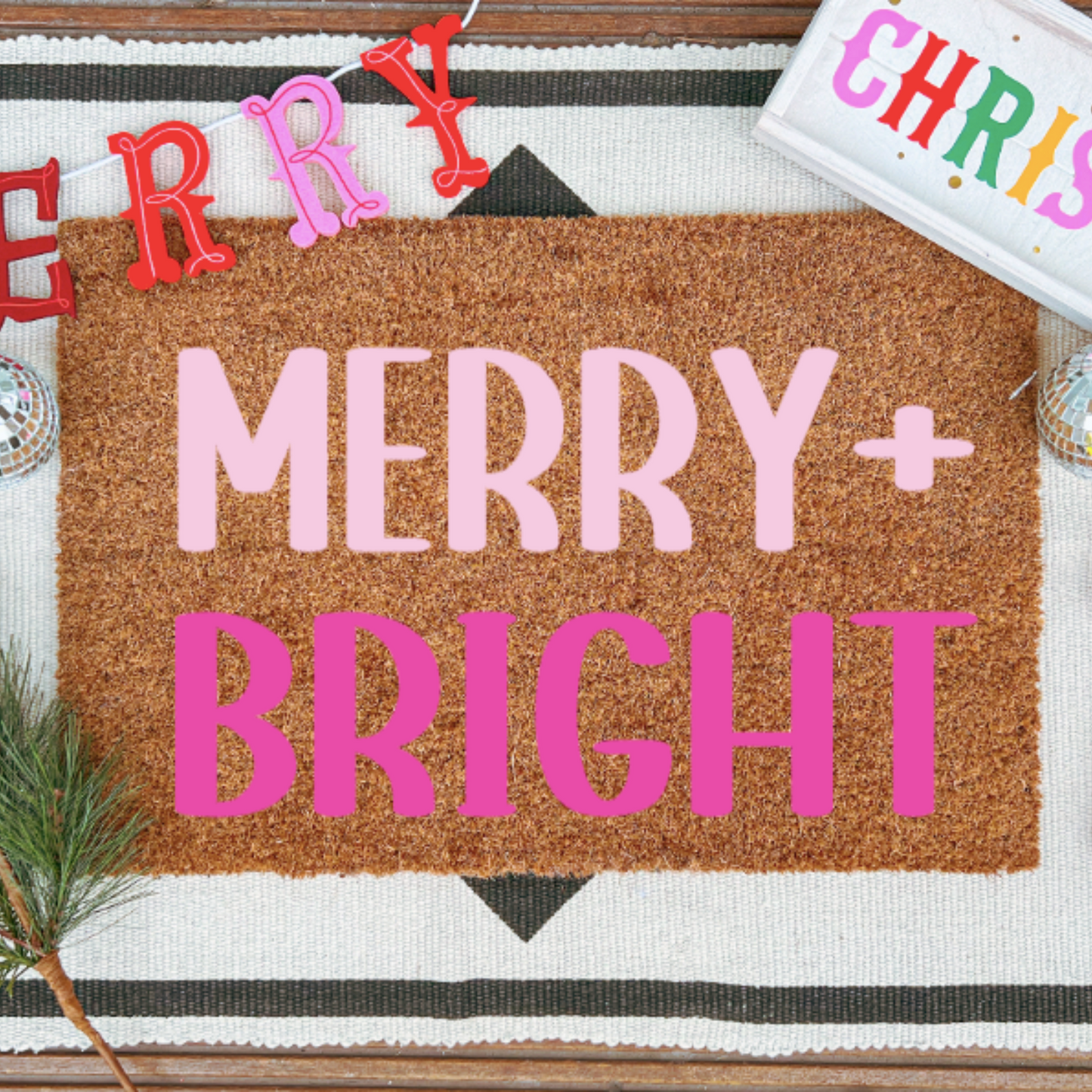 Merry & Bright Doormat