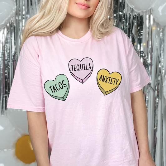 Anxiety Hearts Top