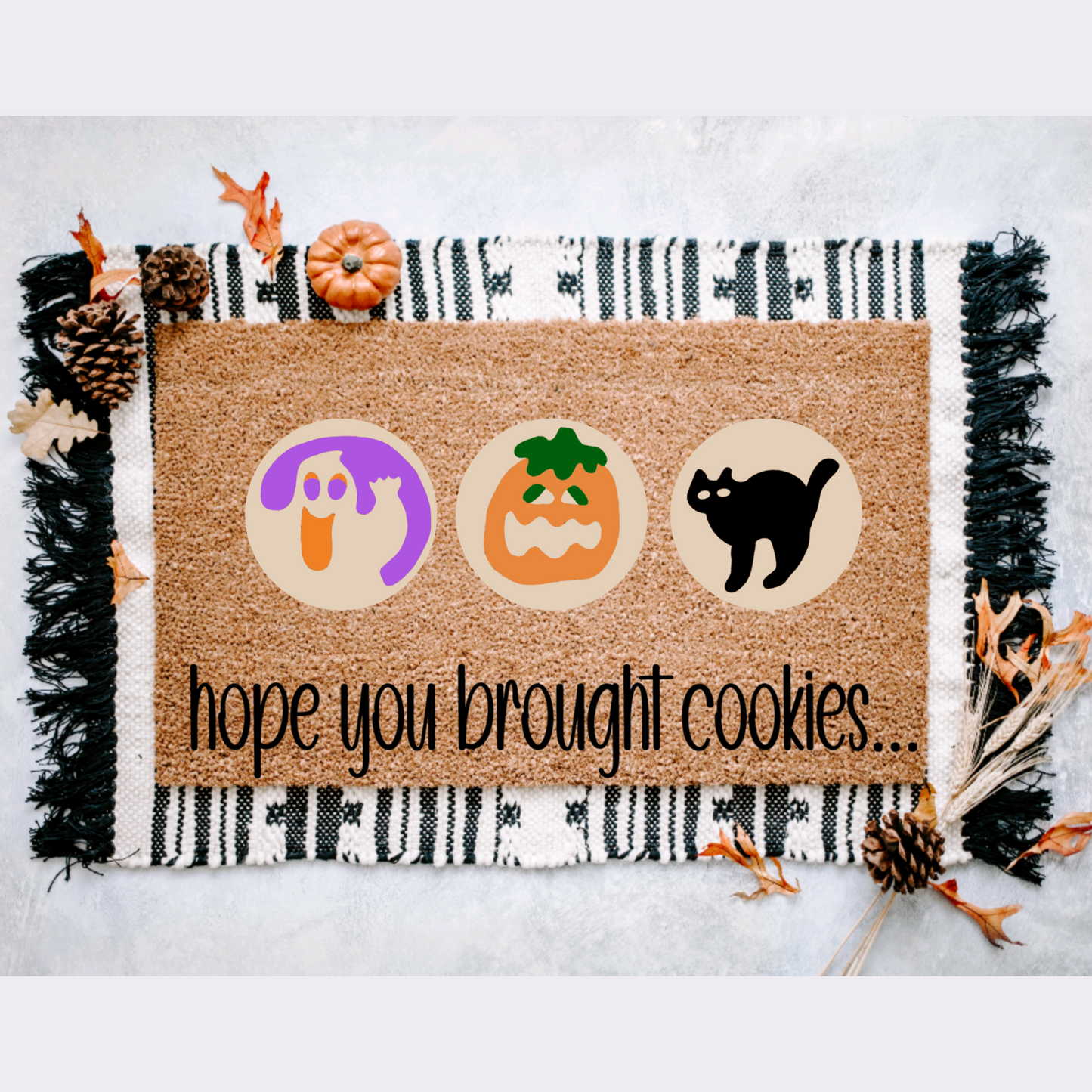 Hope You Brought Cookies Doormat