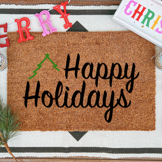 Happy Holidays Doormat