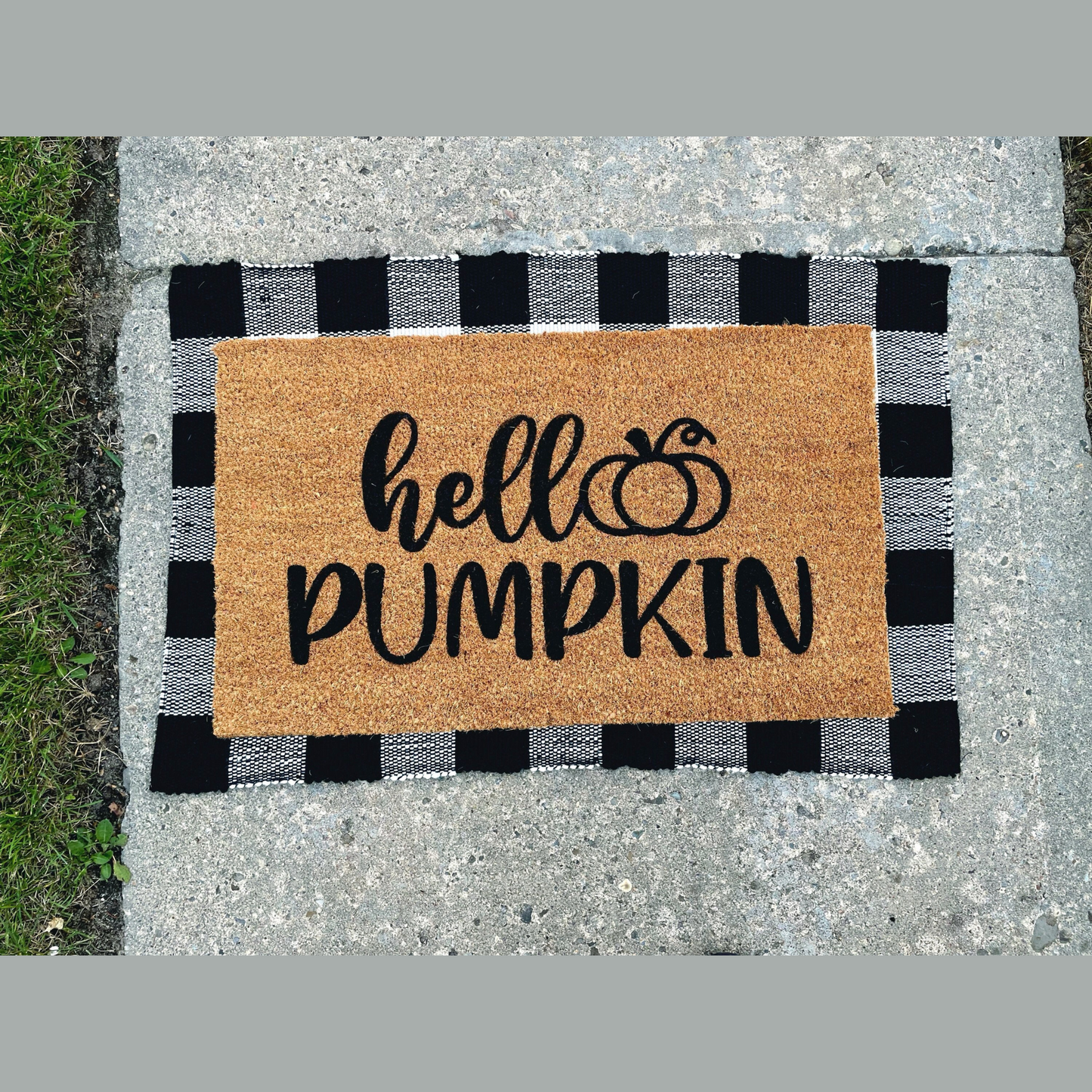 Hello Pumpkin Doormat