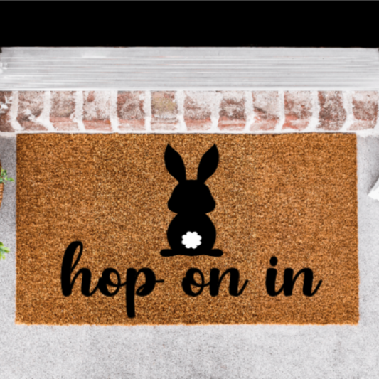 Hop On In Doormat